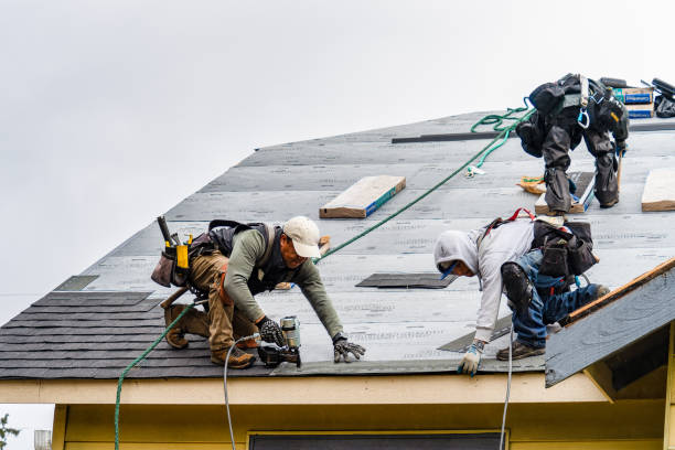 Professional Roofing technician working in Riva, MD